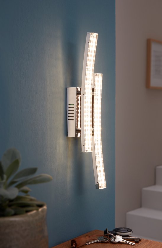 EGLO Pertini - Applique - 2 lumières - Chrome - Transparent