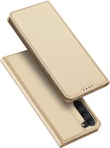 Dux Ducis - Geschikt voor Samsung Galaxy S23 Plus / S23+ - Slim bookcase hoesje - Goud