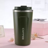 Lacardia Coffee Cup To Go Green - Tasse thermos - Tasse à café réutilisable - Tasse à café à double paroi - 380ML