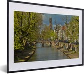 Fotolijst incl. Poster - Planten - Utrecht - Water - 40x30 cm - Posterlijst