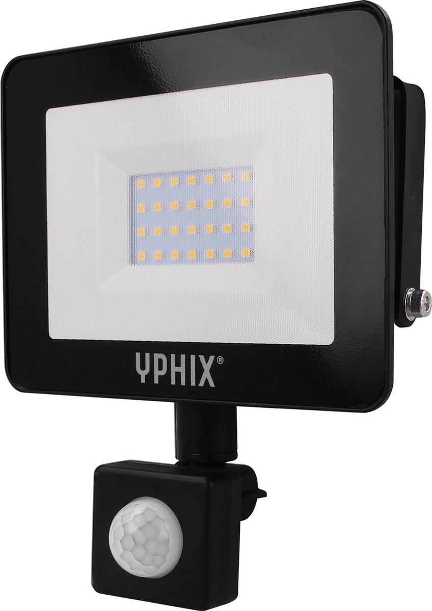 LED Schijnwerper met bewegingsmelder Pro 20W 3000K IP44 - Buitenlamp met bewegingssensor