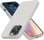 Hoesje Geschikt voor iPhone 14 Pro Max - zacht siliconen - Liquid Backcover - Babyblauw