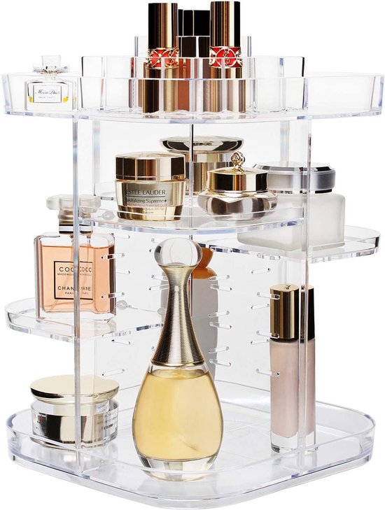 Make-up Organizer, Cosmetische Opslag En Parfum Organisatoren Voor Het Werkblad In Je Badkamer Dressoir 360 Roterende Make Uphouder Of Standaard Beautyhouder Huidverzorging En Helder Diamantpatroon Make-up Organizer, Cosmetische Opslag En Parfum Organisatoren Voor Het Werkblad In Je Badkamer Dressoir 360 Roterende Make Uphouder Of Standaard Beautyhouder Huidverzorging En Helder Diamantpatroon