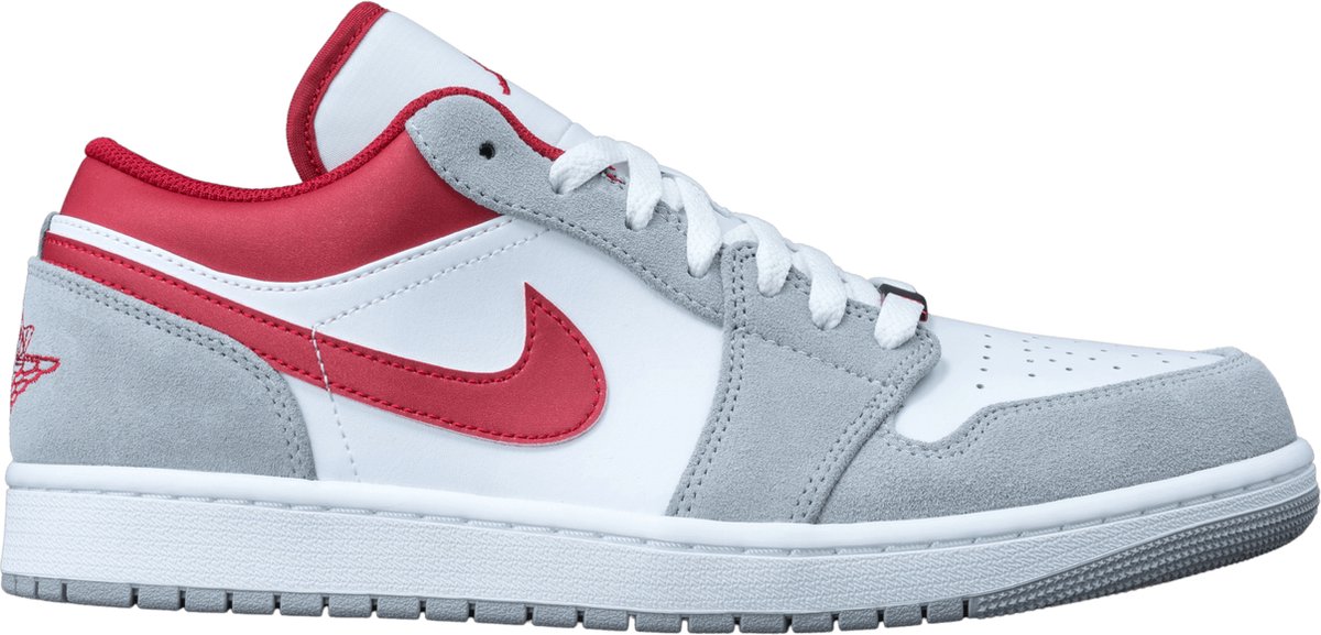 Nike Air Jordan 1 Low Light Smoke Gym Sneakers Unisex 016 Grijs