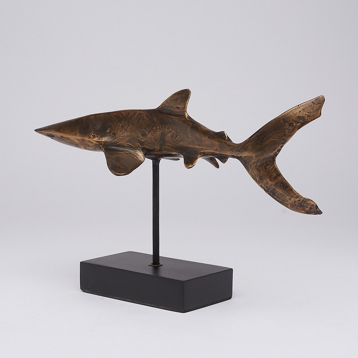 SOOKA® | Bronze | Statue de bronze | Bronze Grand Requin Witte sur Pied |  Décoration... | bol.com