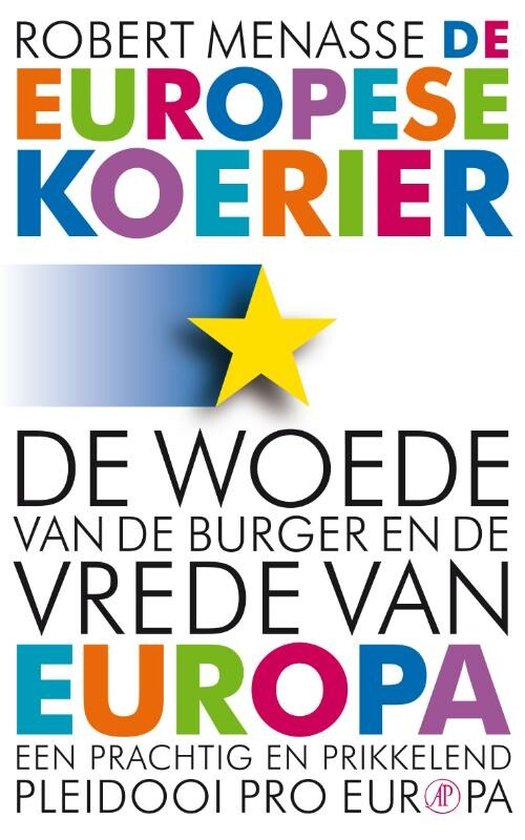 Omslag van De Europese koerier door Robert Menasse