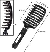 Grande brosse démêlante | Brosse à cheveux anti-rayures |Démêler la brosse à cheveux | Massage | Brosse à cheveux professionnelle | Brosse de Massage Cheveux | Noir