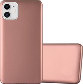 Cadorabo Hoesje geschikt voor Apple iPhone 11 in METALLIC ROSE GOUD - Beschermhoes gemaakt van flexibel TPU silicone Case Cover
