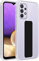 Cadorabo Hoesje voor Samsung Galaxy A33 5G in ZWART - Beschermhoes gemaakt van flexibel TPU silicone Cover Case met houder en standfunctie