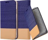 Coque Cadorabo pour Apple iPhone 13 PRO MAX en MARRON BLEU FONCÉ - Coque de protection avec fermeture magnétique