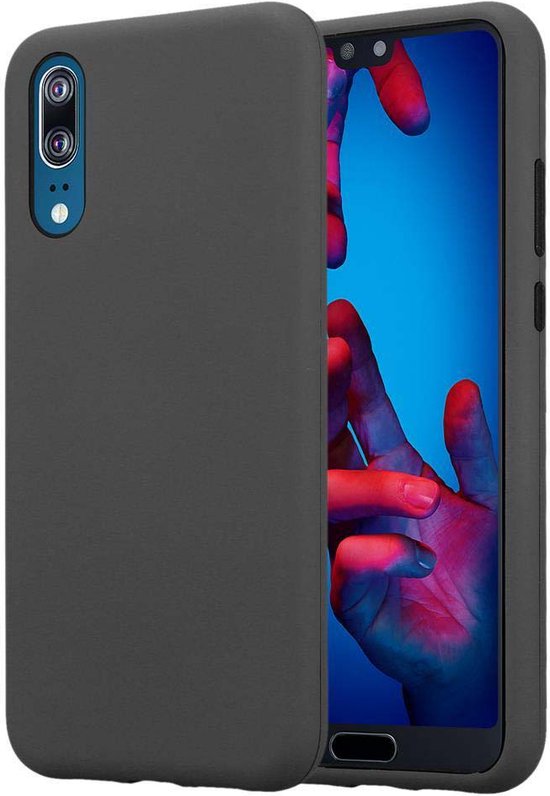 Cadorabo Hoesje geschikt voor Huawei P20 in KWART GRIJS - Hybride beschermhoes met TPU siliconen binnenkant en 2-delige kunststof buitenkant
