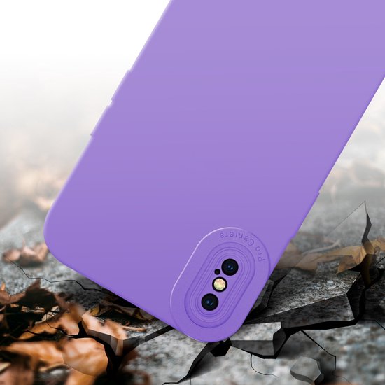 Coque Cadorabo pour Apple iPhone XS MAX en FLUID LIGHT PURPLE - Coque de protection en silicone TPU souple