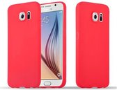 Cadorabo Hoesje geschikt voor Samsung Galaxy S6 in CANDY ROOD - Beschermhoes gemaakt van flexibel TPU silicone Case Cover