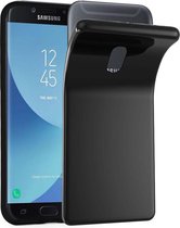 Cadorabo Hoesje voor Samsung Galaxy J7 2018 in ZWART - Beschermhoes gemaakt van flexibel TPU Silicone Case Cover