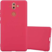 Cadorabo Hoesje geschikt voor Nokia 8 Sirocco in CANDY ROOD - Beschermhoes gemaakt van flexibel TPU silicone Case Cover