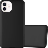 Cadorabo Hoesje geschikt voor Apple iPhone 12 MINI in METALLIC ZWART - Beschermhoes gemaakt van flexibel TPU silicone Case Cover