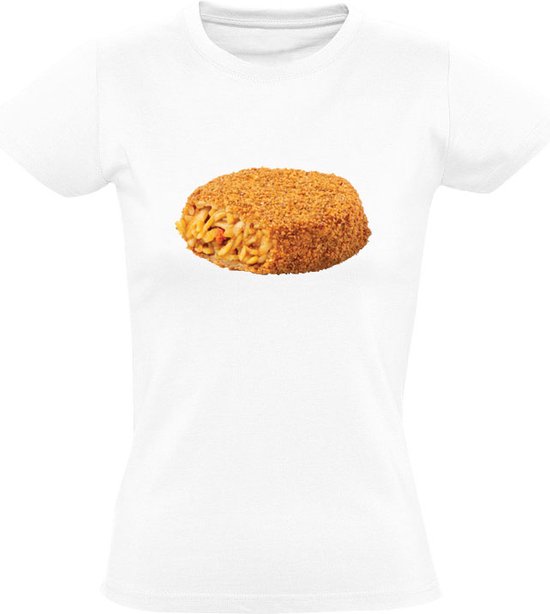 T-shirt femme disque Bami| Bami| poêle à frire| snack-bar | delicieux |croustillant|collation grasse|