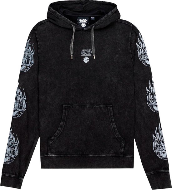 ELEMENT Sweat à Star de la Mort Hommes - Noir Délavé - M