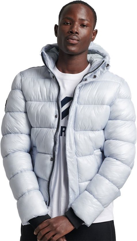 SUPERDRY Code Xpd Sports Luxe Puffer Jacket Hommes Wit - Taille XL