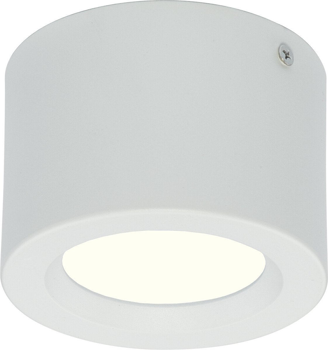 LED Downlight - Opbouw Rond Hoog 5W - Natuurlijk Wit 4200K - Mat Wit Aluminium - Ø105mm