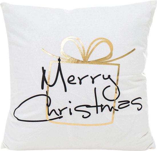 Sierkussen décoratif Cadeau de Noël | 45 x 45 cm | Coton / Polyester