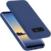 Cadorabo Hoesje geschikt voor Samsung Galaxy NOTE 8 in LIQUID BLAUW - Beschermhoes gemaakt van flexibel TPU silicone Case Cover