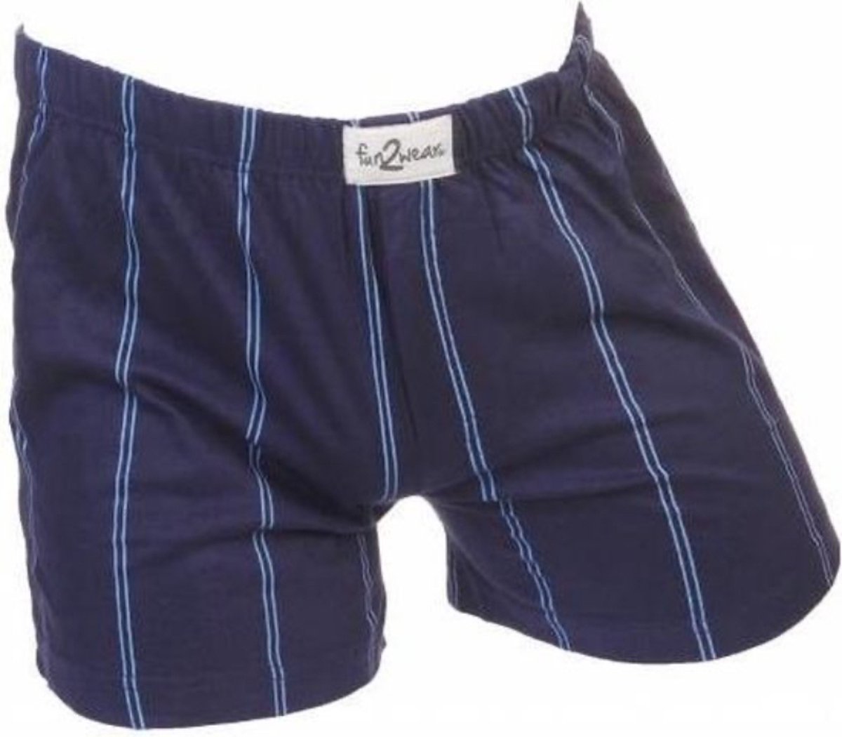 Funderwear / Fun2wear wijde heren boxershort krijtstreep - 3XL - Blauw