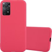 Cadorabo Hoesje geschikt voor Xiaomi RedMi NOTE 11 PRO 4G / 5G in CANDY ROOD - Beschermhoes gemaakt van flexibel TPU silicone Case Cover