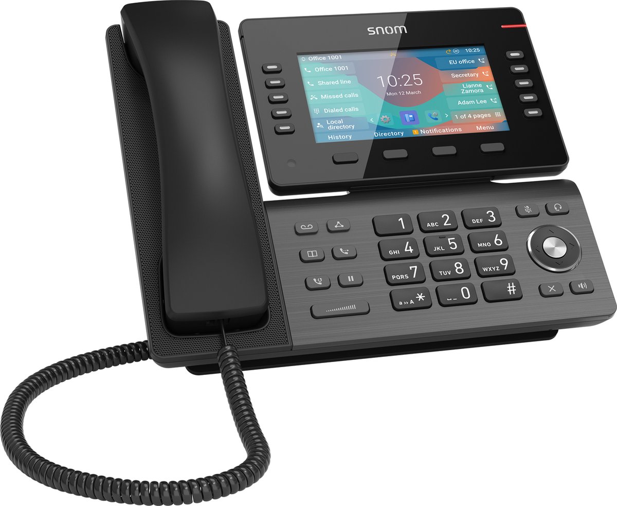 Snom Telefon D865 schwarz ohne Netzteil