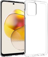 Accezz Hoesje Geschikt voor Motorola Moto G73 Hoesje Siliconen - Accezz Clear Backcover - Transparant