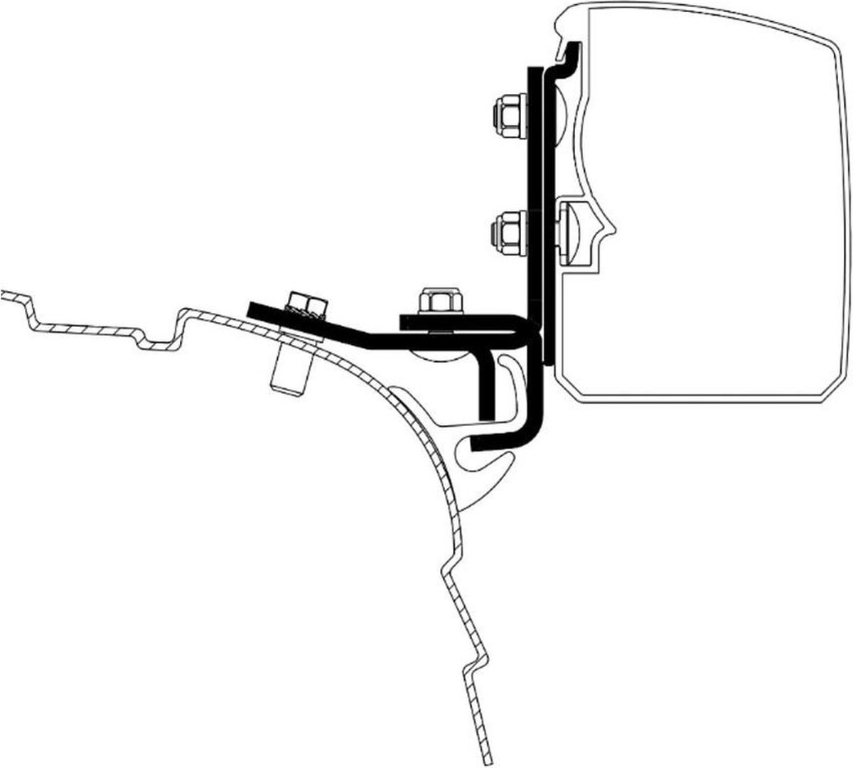 Thule VW T5/T6 Minivan Brandrup Rail Adapter 3200 bol
