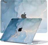 Lunso Geschikt voor MacBook Pro 14 inch (2021-2023) cover hoes - case - Aciano Azul