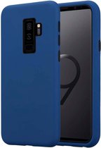 Cadorabo Hoesje geschikt voor Samsung Galaxy S9 PLUS in Donker Blauw - Hybride beschermhoes met TPU siliconen binnenkant en 2-delige kunststof buitenkant