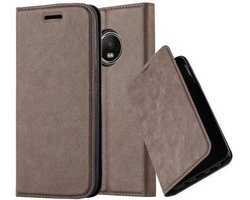 Cadorabo Hoesje geschikt voor Motorola MOTO G5 PLUS in KOFFIE BRUIN - Beschermhoes met magnetische sluiting, standfunctie en kaartvakje Book Case Cover Etui