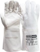 OXXA Welder Long 53-540 lashandschoen 15cm kap XL/10 Oxxa - Wit - Nerf/splitleder - lange kap - EN 388:2016