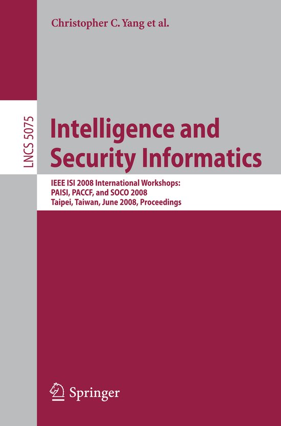 Intelligence And Security Informatics - cover