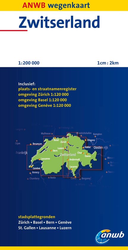 Omslag van ANWB wereldreisgids  -   Zwitserland