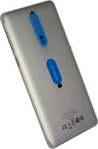 Nokia 8 Dual Sim (TA-1004) Achterbehuizing, Steel/Zilver, 20NB1SW0009