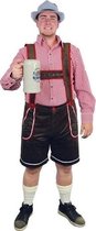 Oktoberfest - Bruine Tiroler lederhosen verkleed kostuum/broek voor heren - Carnavalskleding Oktoberfest/bierfeest verkleedoutfit L (EU 52)