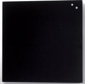 2x Naga magnetisch glasbord, zwart, 45x45cm