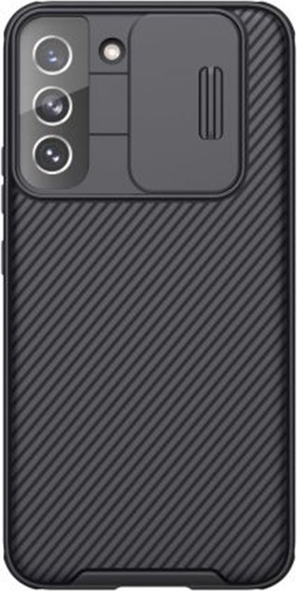 Telefoonhoesje geschikt voor Samsung Galaxy S22 5G - Nillkin CamShield Pro Case - Zwart