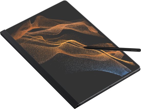 Samsung Note View Cover Galaxy Tab S8 Ultra hoes - Zwart