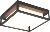 LED Tuinverlichting - Plafondlamp Buitenlamp - Torna Witoll - 14W - Aanpasbare Kleur - Vierkant - Mat Antraciet - Aluminium