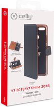 Celly WALLY coque de protection pour téléphones portables Étui avec portefeuille Noir