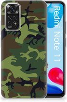 GSM Hoesje Xiaomi Redmi 10 | Redmi Note 11 4G Smartphonehoesje Camouflage