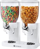 LA VAGUE MIAM Dubbele cereal dispenser wit