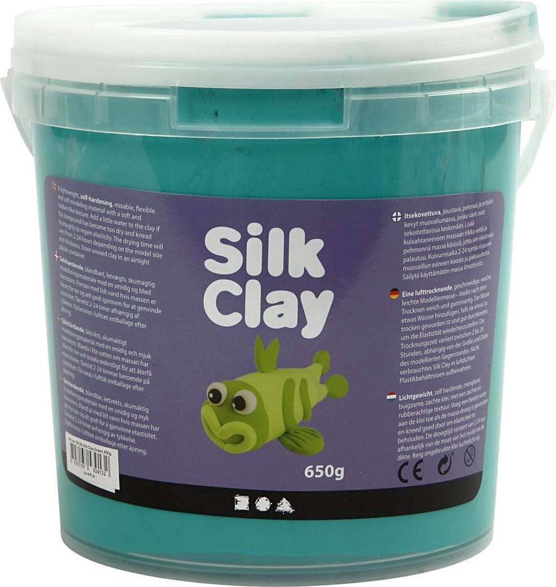 Silk Clay, groen, 650 gr