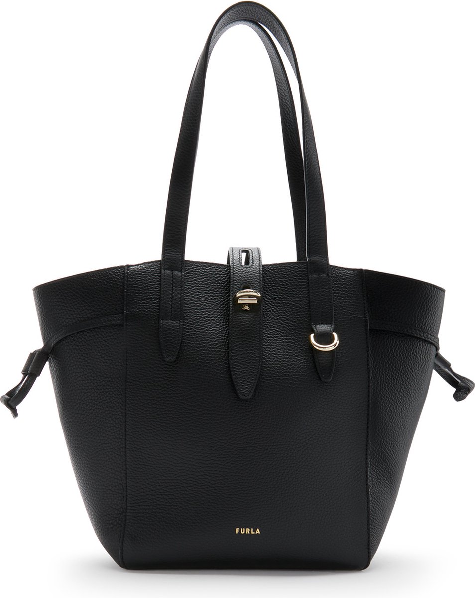 Furla Net Dames Shopper Leer - Zwart