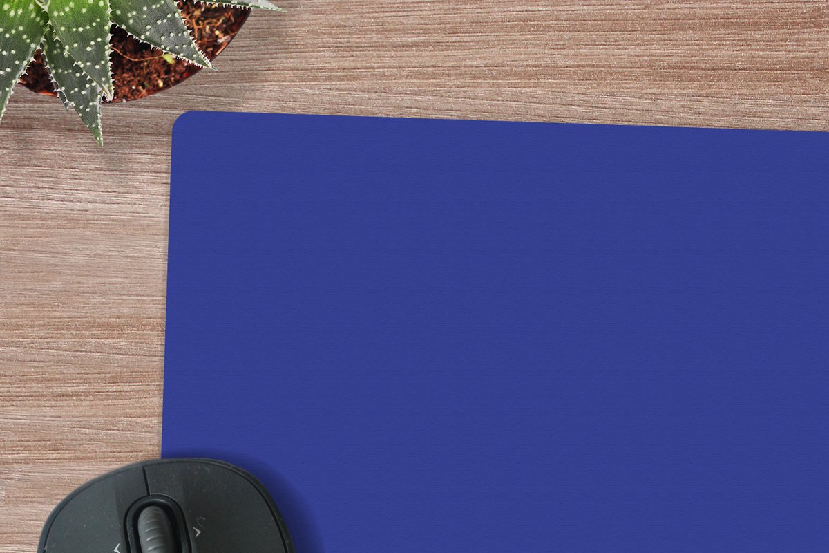 Muismat - Muismat xxl - Mousepad - Muismat blauw - Blauw - Effen - Muismat xl - Gaming muismat - 90x30 cm - Bureau onderlegger - Bureaumat - Muismat xxl blauw - Muismatten