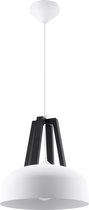 Trend24 Hanglamp Casco Wit / - E27 - Zwart